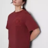 Tricou din bumbac cu mâneci scurte, croșetat