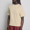 Tricou din bumbac cu mâneci scurte, croșetat
