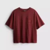 Tricou din bumbac cu mâneci scurte, croșetat