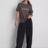 Tricou din bumbac cu mâneci scurte și imprimeu Tricou din bumbac cu mâneci scurte și imprimeu
