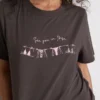 Tricou din bumbac cu mâneci scurte și imprimeu Tricou din bumbac cu mâneci scurte și imprimeu