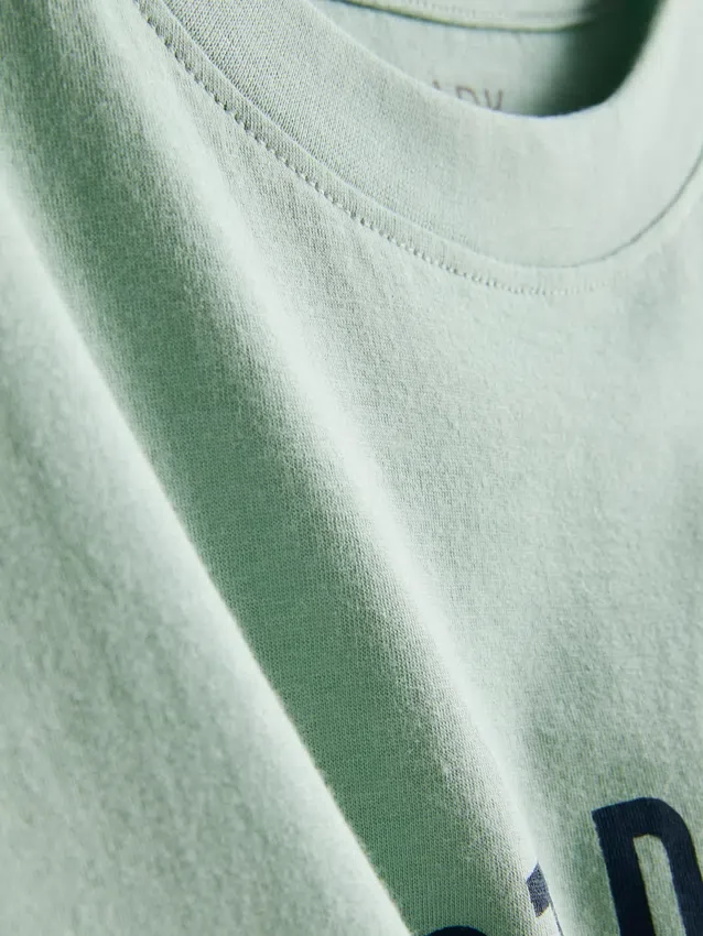 Tricou din bumbac cu mâneci scurte și imprimeu Tricou din bumbac cu mâneci scurte și imprimeu