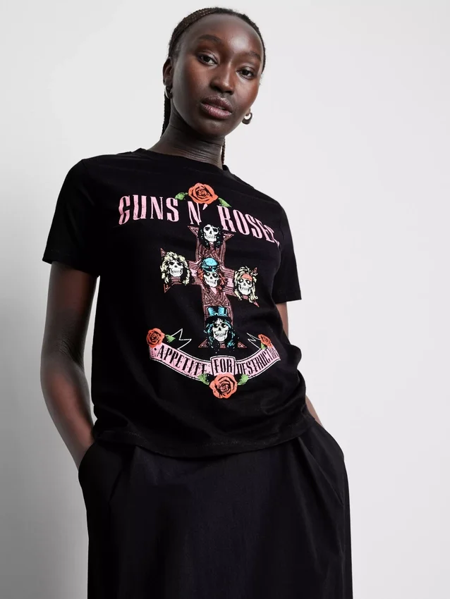 Tricou din bumbac cu motivul albumului „Guns N’ Roses” Tricou din bumbac cu motivul albumului „Guns N’ Roses”