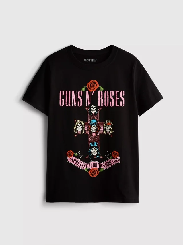 Tricou din bumbac cu motivul albumului „Guns N’ Roses” Tricou din bumbac cu motivul albumului „Guns N’ Roses”