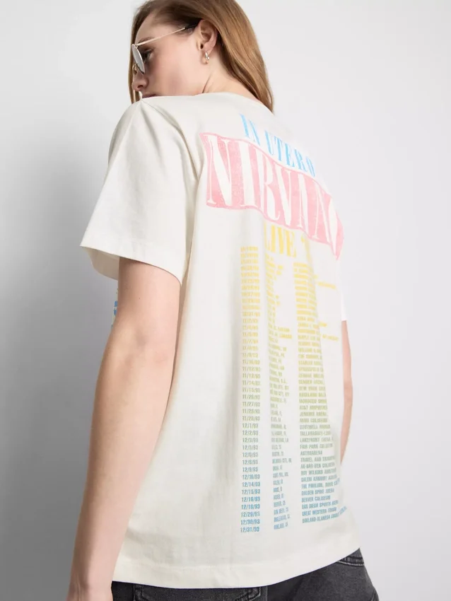 Tricou din bumbac Nirvana Rainbow Tour Tricou din bumbac Nirvana Rainbow Tour