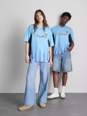 Tricou din plasă cu mâneci scurte Argentina