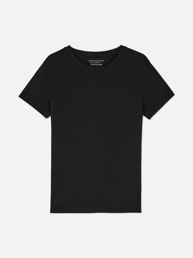 Tricou elastic cu guler rotund Tricou elastic cu guler rotund