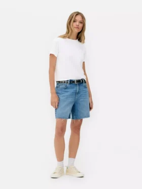 Tricou esențial cu mânecă scurtă și guler rotund