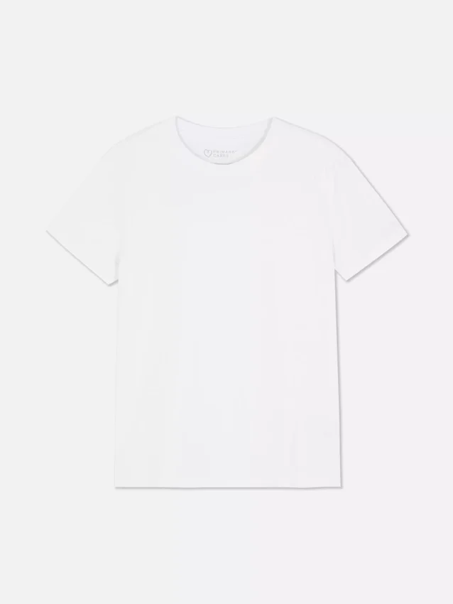 Tricou esențial cu mânecă scurtă și guler rotund Tricou esențial cu mânecă scurtă și guler rotund