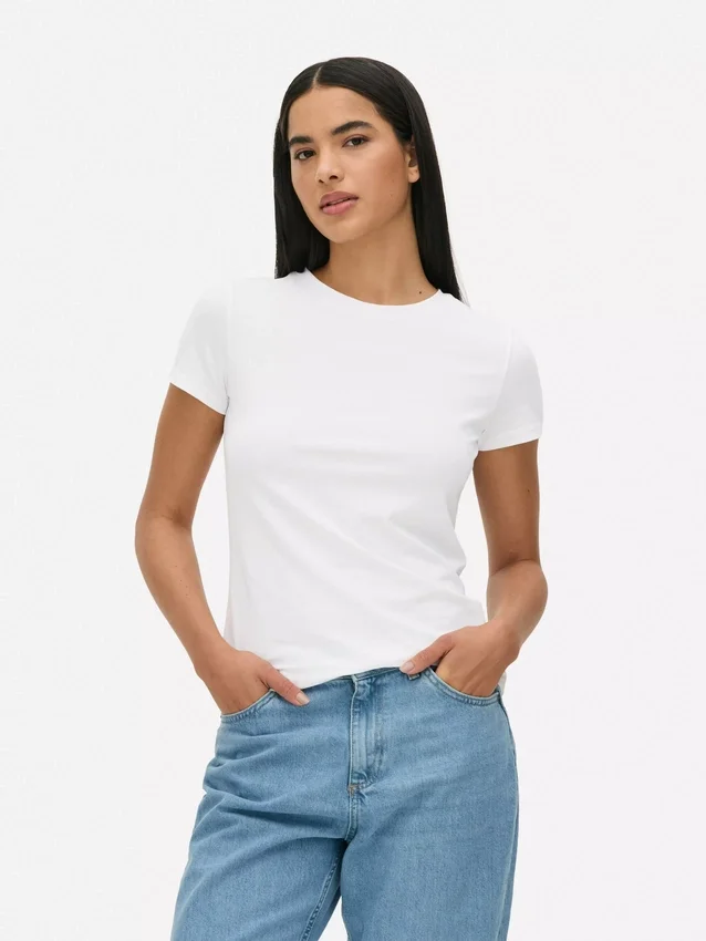 Tricou esențial cu mâneci scurte Tricou esențial cu mâneci scurte