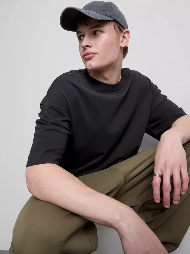 Tricou esențial cu mâneci scurte Tricou esențial cu mâneci scurte