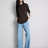 Tricou esențial din bumbac, cu croială oversized Tricou esențial din bumbac, cu croială oversized