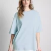 Tricou esențial din bumbac, cu croială oversized Tricou esențial din bumbac, cu croială oversized