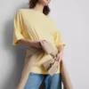 Tricou esențial din bumbac, cu croială oversized