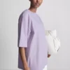 Tricou esențial din bumbac, cu croială oversized