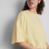 Tricou esențial din bumbac, cu croială oversized