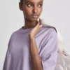 Tricou esențial din bumbac, cu croială oversized