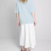 Tricou esențial din bumbac, cu croială oversized Tricou esențial din bumbac, cu croială oversized