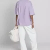 Tricou esențial din bumbac, cu croială oversized