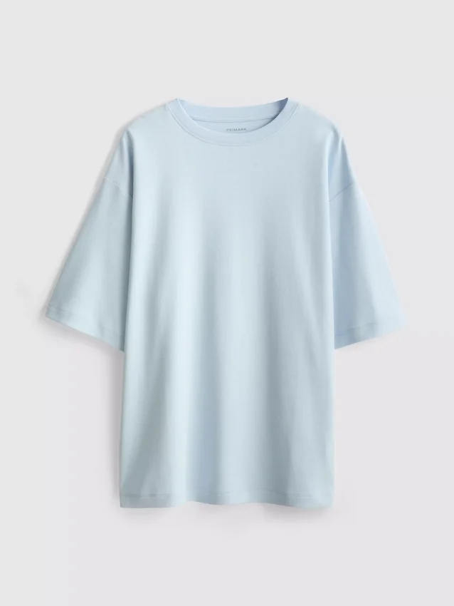 Tricou esențial din bumbac, cu croială oversized Tricou esențial din bumbac, cu croială oversized