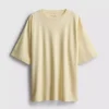 Tricou esențial din bumbac, cu croială oversized