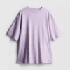 Tricou esențial din bumbac, cu croială oversized