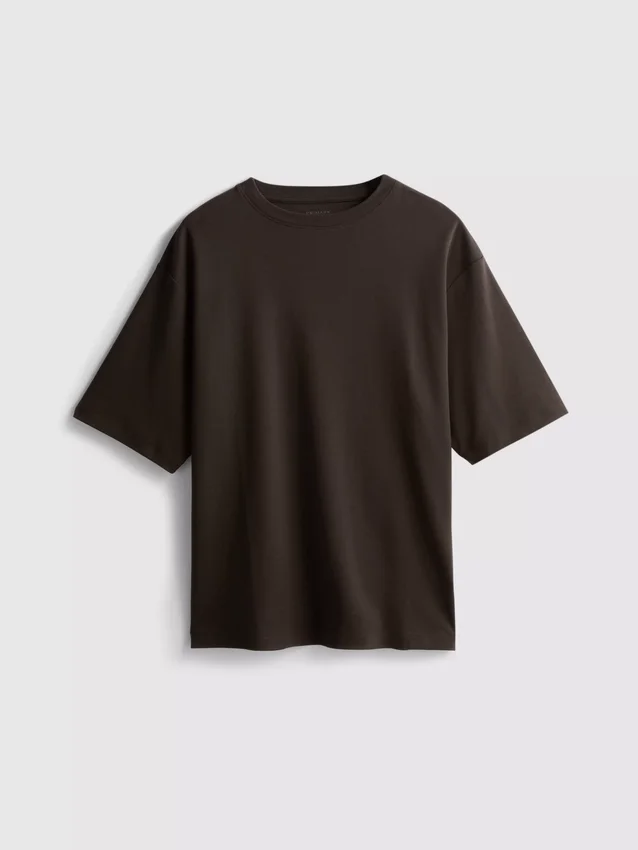 Tricou esențial din bumbac, cu croială oversized Tricou esențial din bumbac, cu croială oversized
