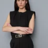 Tricou fără mâneci, cu umeri căptușiți Tricou fără mâneci, cu umeri căptușiți