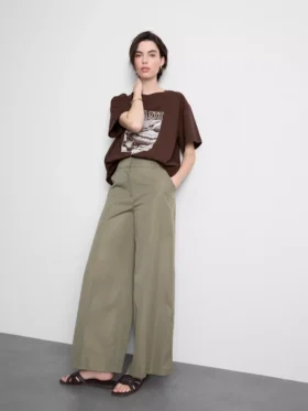 Tricou grafic din bumbac, cu croi drept