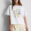 Tricou grafic din bumbac, cu croi drept Tricou grafic din bumbac, cu croi drept