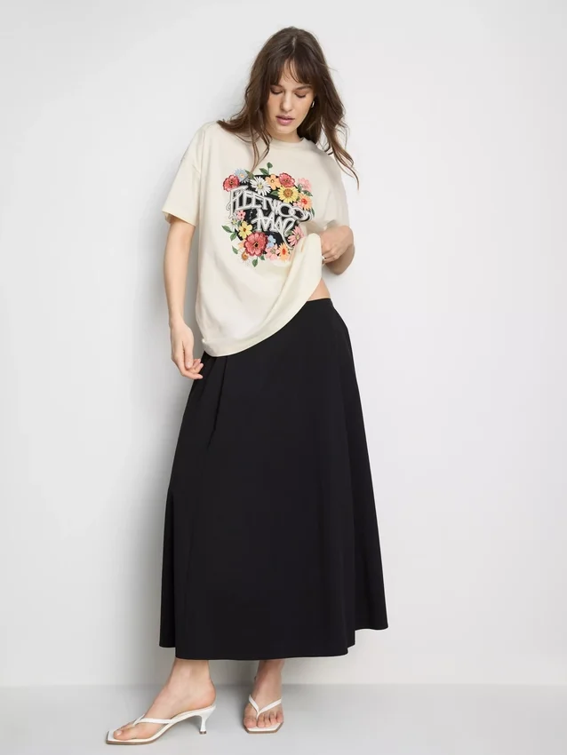 Tricou grafic din bumbac, stil relaxat, Fleetwood Mac Tricou grafic din bumbac, stil relaxat, Fleetwood Mac