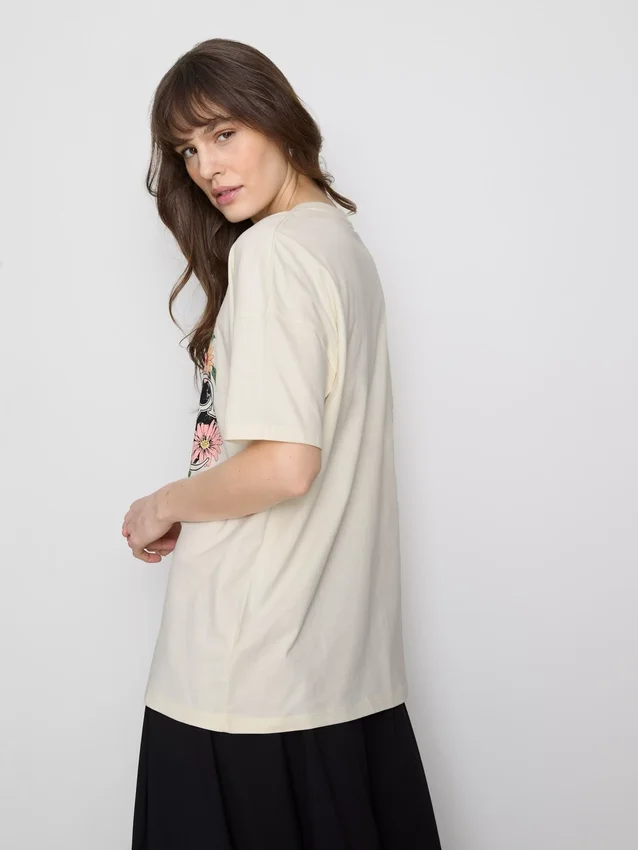Tricou grafic din bumbac, stil relaxat, Fleetwood Mac Tricou grafic din bumbac, stil relaxat, Fleetwood Mac