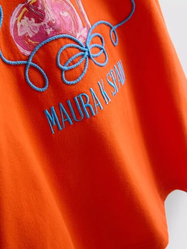 Tricou grafic lejer Maura K Spania Tricou grafic lejer Maura K Spania