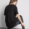 Tricou lung cu buzunar aplicat