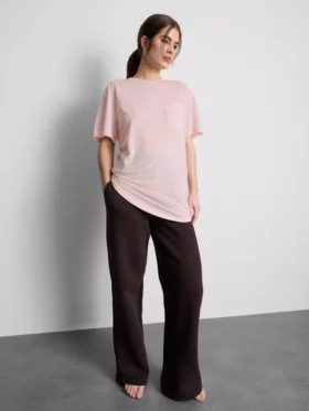 Tricou lung cu guler rotund