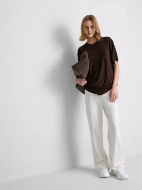Tricou lung cu guler rotund