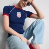 Tricou lung pentru bebeluși cu motiv „USA” Tricou lung pentru bebeluși cu motiv „USA”