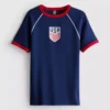Tricou lung pentru bebeluși cu motiv „USA” Tricou lung pentru bebeluși cu motiv „USA”