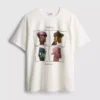 Tricou muzical cu imprimeu Gorillaz, croială lejeră Tricou muzical cu imprimeu Gorillaz, croială lejeră