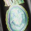 Tricou Nirvana din bumbac spălat, cu bandă