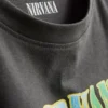 Tricou Nirvana din bumbac spălat, cu bandă