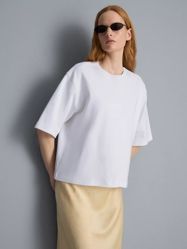 Tricou oversized din bumbac Tricou oversized din bumbac