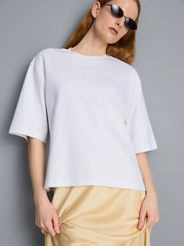 Tricou oversized din bumbac Tricou oversized din bumbac
