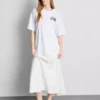 Tricou oversized din bumbac, în stil boyfriend, cu imprimeu grafic