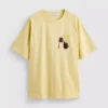 Tricou oversized din bumbac, în stil boyfriend, cu imprimeu grafic