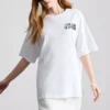 Tricou oversized din bumbac, în stil boyfriend, cu imprimeu grafic