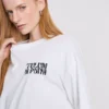 Tricou oversized din bumbac, în stil boyfriend, cu imprimeu grafic