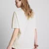 Tricou oversized din bumbac, în stil retro
