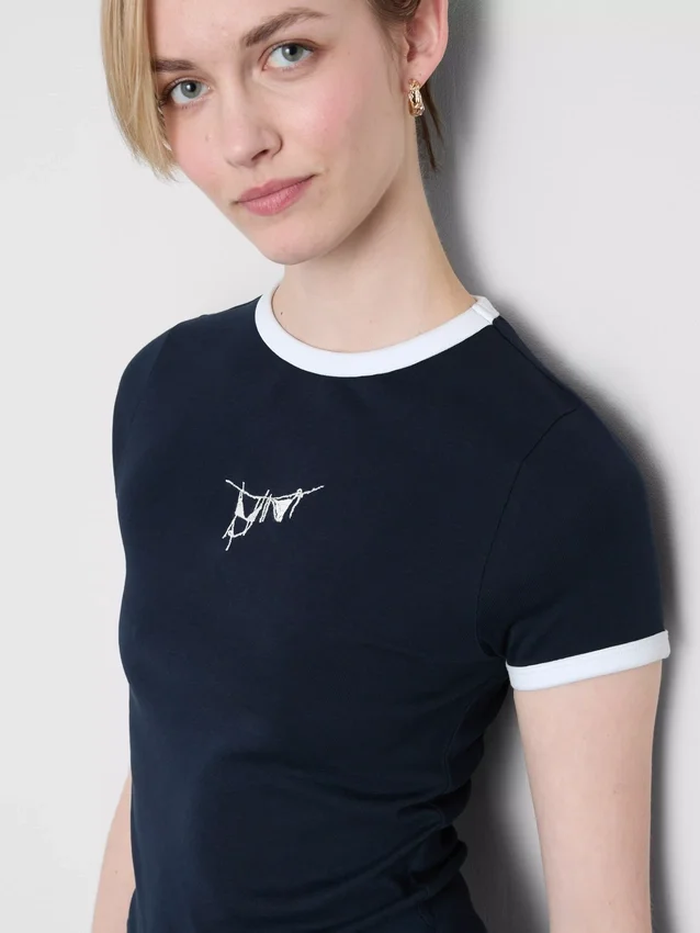 Tricou pentru bebeluși din bumbac cu imprimeu Tricou pentru bebeluși din bumbac cu imprimeu