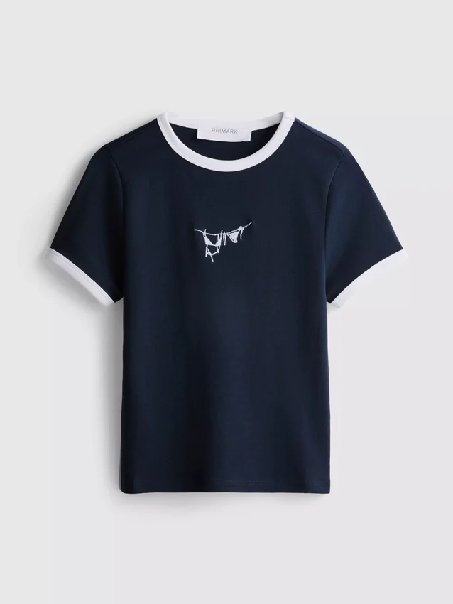Tricou pentru bebeluși din bumbac cu imprimeu Tricou pentru bebeluși din bumbac cu imprimeu